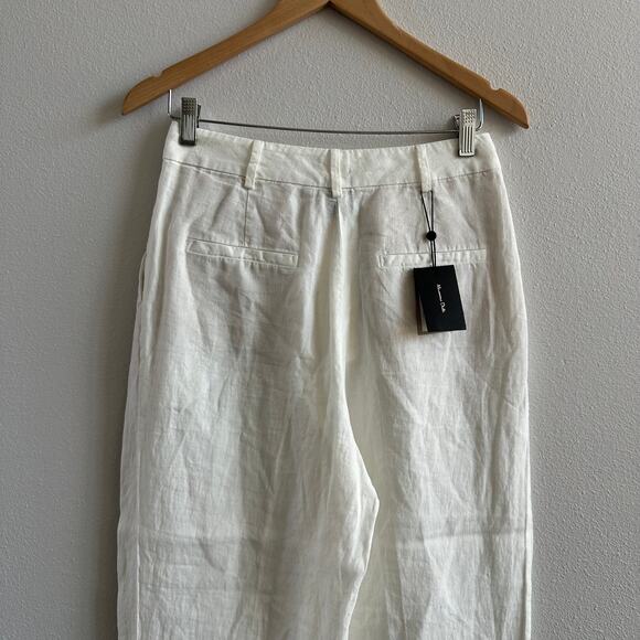 Massimo Dutti Linen Pants Size 4 - Picture 3 of 8